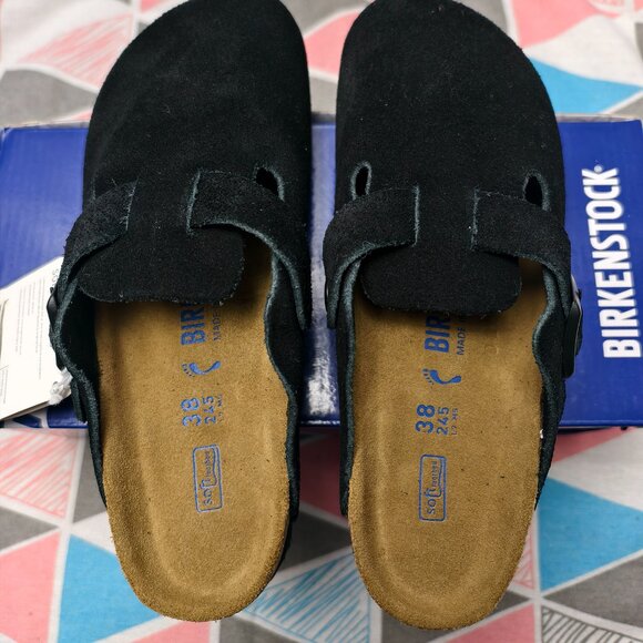 Birkenstock Black Suede Mules - Picture 2 of 5